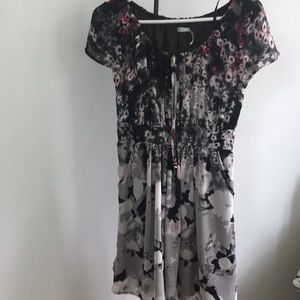 S Watercolor Flower Dress